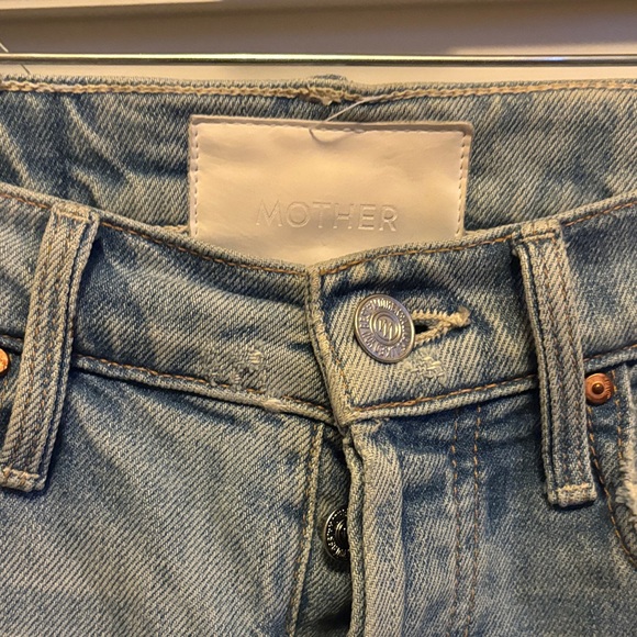 MOTHER Light Blue Ankle Jeans - Picture 3 of 7